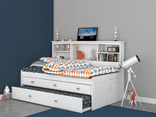 80222 - KD Twin Bookcase Daybed White (Hardware Kit)