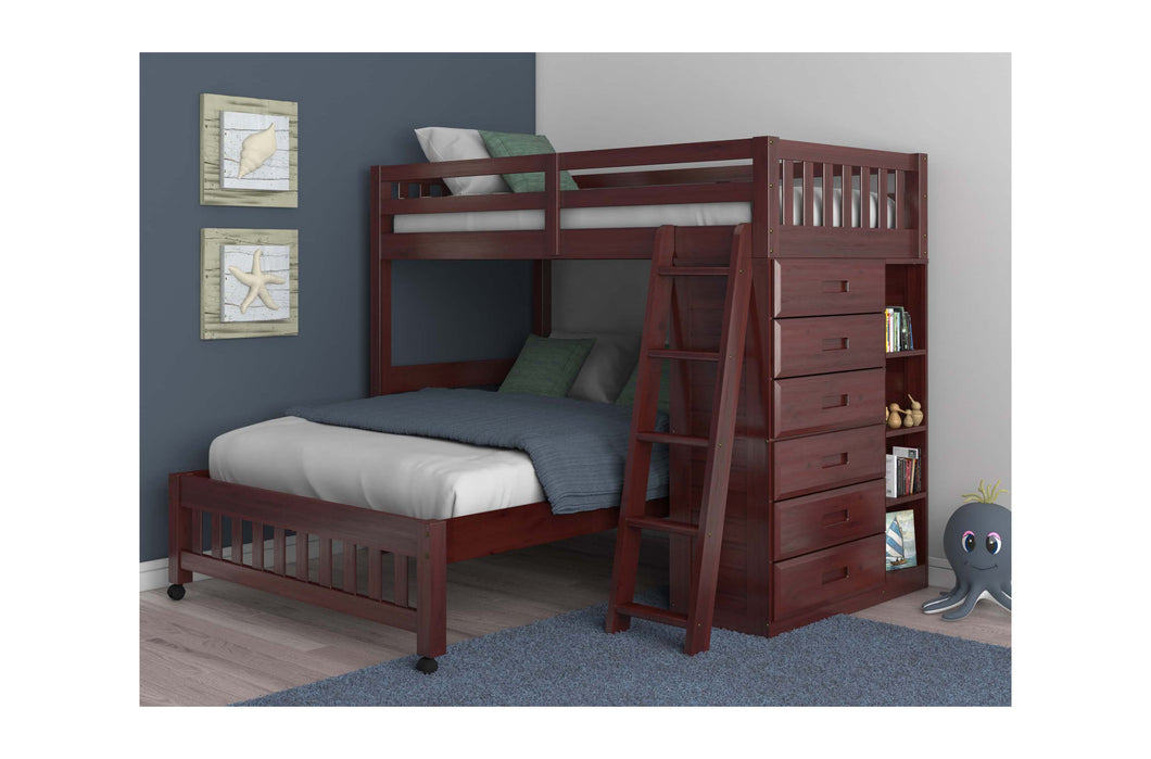 2805 - Twin/Full Loft Merlot (Hardware Kit)