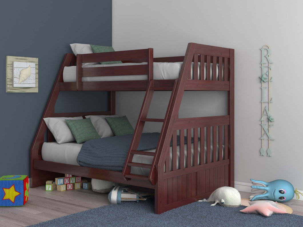 2819 - Merlot Twin over Full Bunk Bed (Hardware Kit)