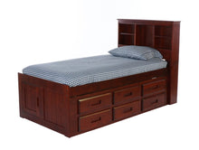 Load image into Gallery viewer, 2820 - Twin Bookcase Bed Merlot (Hardware Kit)