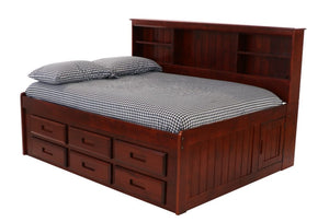 2823 - Full Bookcase Daybed Merlot (Hardware Kit)