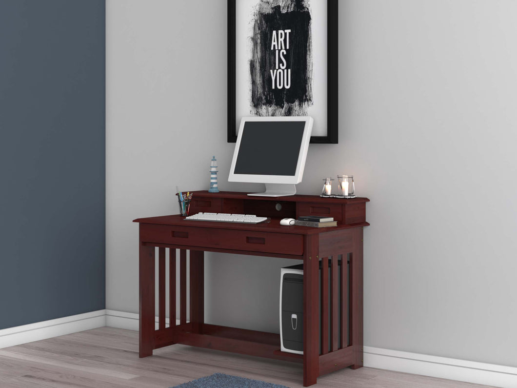2867H - Student Desk Hutch Merlot (Hardware Kit)