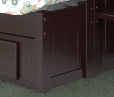 2914-FULL - Staircase Bunk Full Extension Kit Espresso (Hardware Kit)