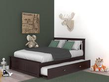 Load image into Gallery viewer, 2931 - Full Platform Bed Espresso (Hardware Kit)