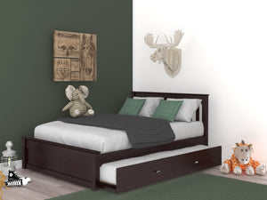 2931 - Full Platform Bed Espresso (Hardware Kit)