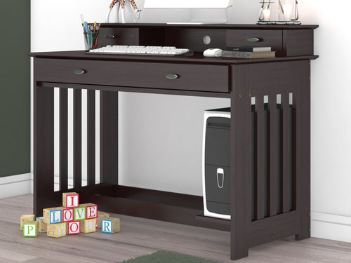 2967H - Student Desk Hutch Espresso (Hardware Kit)