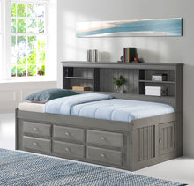 Load image into Gallery viewer, 3222 - Twin Bookcase Daybed Charcoal (Hardware Kit)