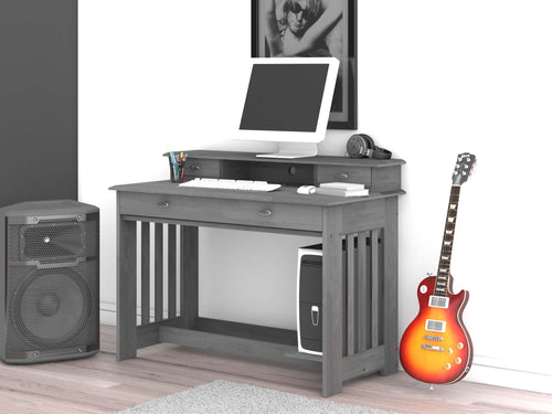 3267H - Student Desk Hutch Charcoal (Hardware Kit)