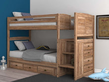 Load image into Gallery viewer, 4114-TT - Twin/Twin Staircase Bunk Sand (Hardware Kit)