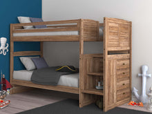Load image into Gallery viewer, 4114-TT - Twin/Twin Staircase Bunk Sand (Hardware Kit)
