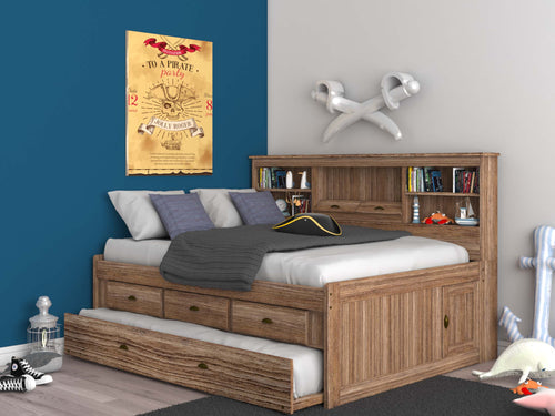 4123 - Full Bookcase Daybed Sand (Hardware Kit)