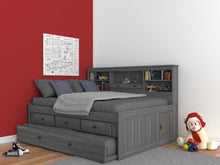 Load image into Gallery viewer, 4223 - Full Bookcase Daybed Gray (Hardware Kit)
