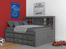 Load image into Gallery viewer, 4223 - Full Bookcase Daybed Gray (Hardware Kit)