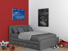 Load image into Gallery viewer, 4231 - Full Platform Bed Gray (Hardware Kit)