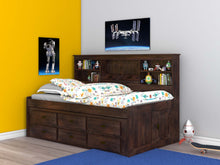 Load image into Gallery viewer, 4822 - Twin Bookcase Daybed Chestnut (Hardware Kit)