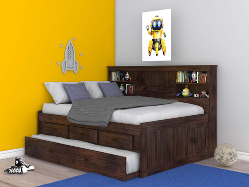 4823 - Full Bookcase Daybed Chestnut (Hardware Kit)