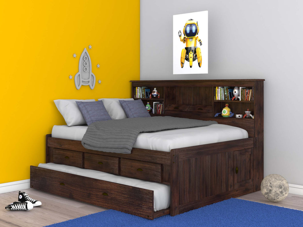 4823 - Full Bookcase Daybed Chestnut (Hardware Kit)