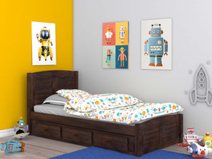 4830 - Twin Platform Bed Chestnut (Hardware Kit)