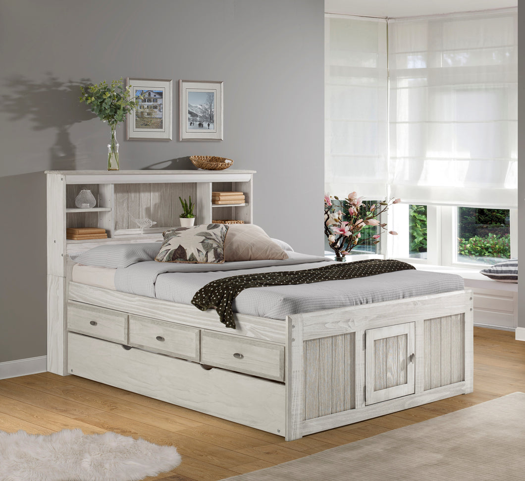 85221 - Ash KD Full Bookcase Bed (Hardware Kit)
