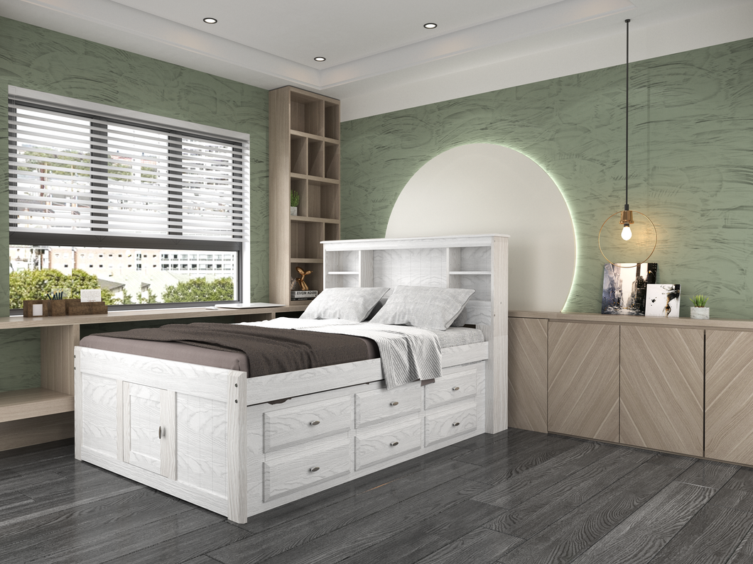 5221 - Ash Full Bookcase Bed (Hardware Kit)