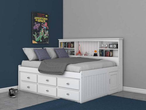 80223 - KD Full Bookcase Daybed White (Hardware Kit)
