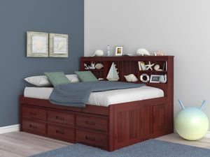 82823 - KD Full Bookcase Daybed Merlot (Hardware Kit)