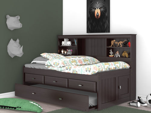 82922 - KD Twin Bookcase Daybed Espresso (Hardware Kit)