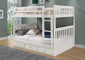 85215R - Ash Full / Full Bunk Bed (Hardware Kit)